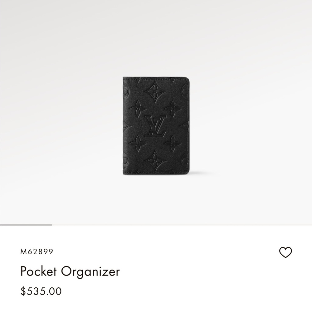 Louis Vuitton pocket organizer black leather - Picture 5 of 7